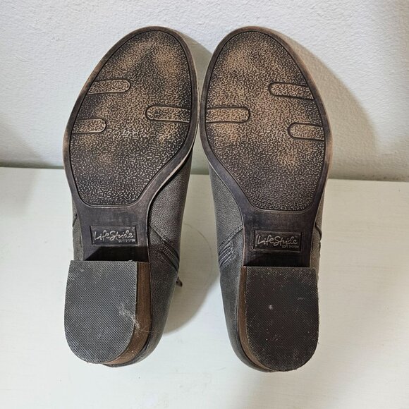 LifeStride Womens Sz 9.5 W Blake Zip Ankle Bootie Western Comfort Casual Boots - Picture 8 of 9